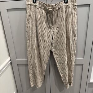 Eileen Fisher Organic Cotton Striped Pant